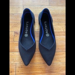 Rothy's Point Black Size 8